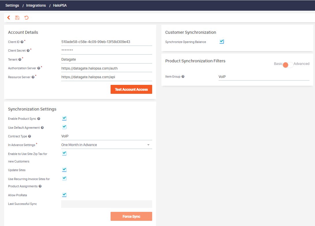 How To Synchronize HaloPSA Contracts – Datagate - Help Centre